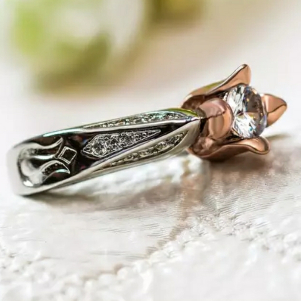 Two Tone Silver Ring - Picture 5 of 5